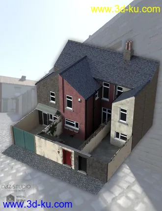 3D打印模型Northern Terrace Street Rear Yards and Alleyway的图片