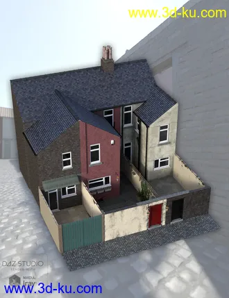 3D打印模型Northern Terrace Street Rear Yards and Alleyway的图片