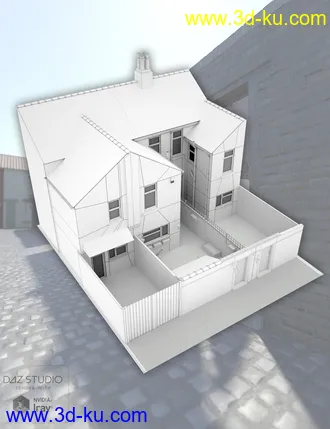 3D打印模型Northern Terrace Street Rear Yards and Alleyway的图片