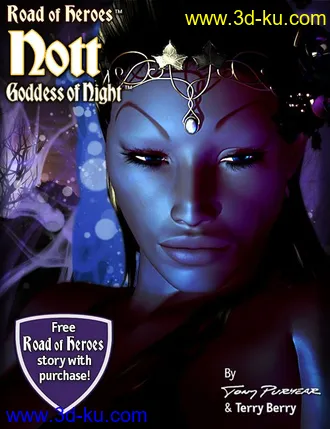 3D打印模型Nott Goddess of Night by Road of Heroes的图片