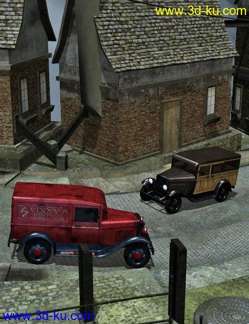 Old Busted Joints for Delivery Sedan and Wagon 1930模型的图片6