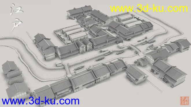 Old Japanese Town Edo Vol.5模型的图片7