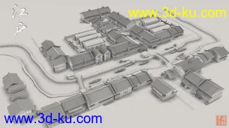 3D打印模型Old Japanese Town Edo Vol.5的图片