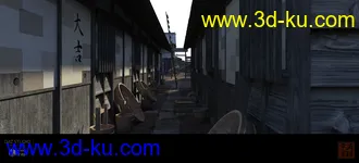 3D打印模型Old Japanese Town Edo Vol.5的图片