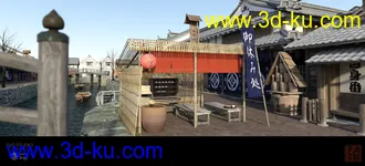 3D打印模型Old Japanese Town Edo Vol.5的图片