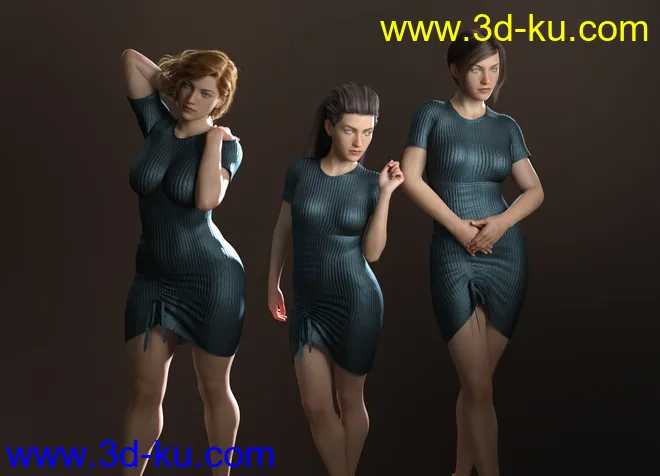 Only Dress for Genesis 8 Female模型的图片6