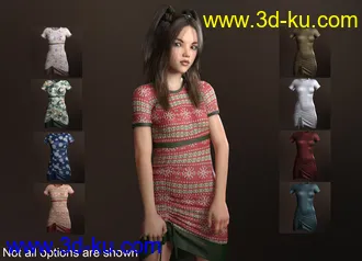 3D打印模型Only Dress for Genesis 8 Female的图片