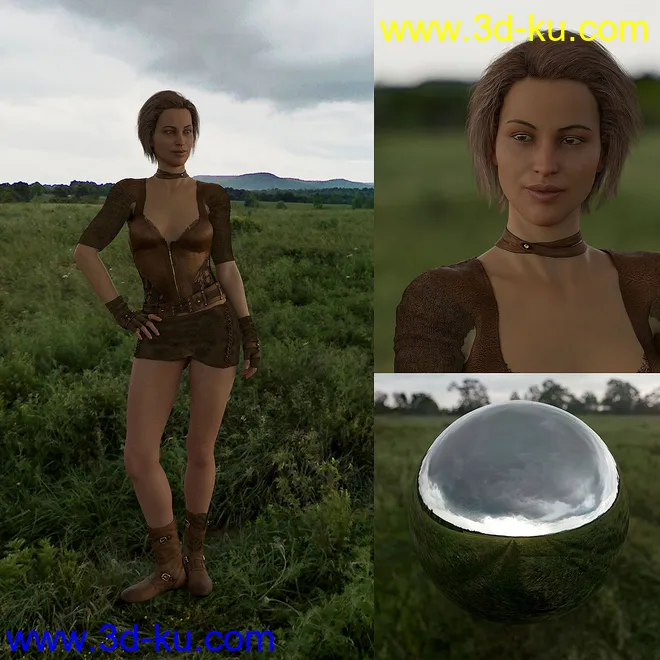 Orestes Iray HDRI Environment - Four Seasons Field模型的图片2