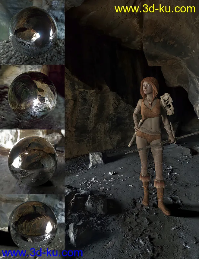 Orestes Iray HDRI Environments - Cave Shelter模型的图片1