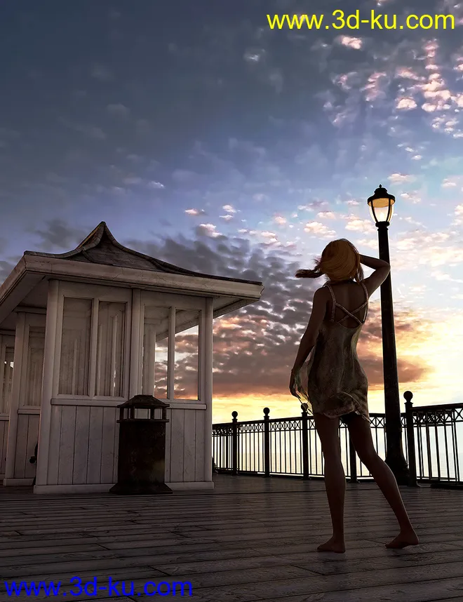 Orestes Iray HDRI Skydomes - Sunrise模型的图片1