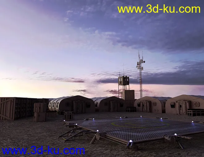 Orestes Iray HDRI Skydomes - Sunrise模型的图片3