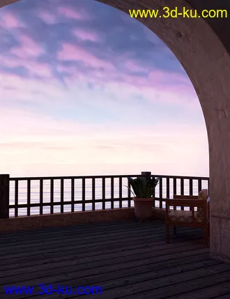 3D打印模型Orestes Iray HDRI Skydomes - Sunrise的图片