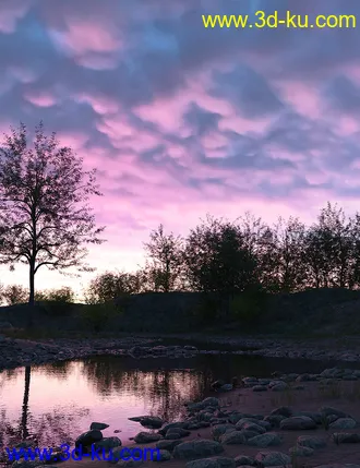 3D打印模型Orestes Iray HDRI Skydomes - Sunrise的图片