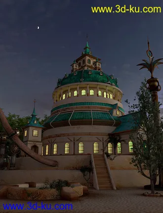 3D打印模型Orestes Iray HDRI Skydomes - Sunrise的图片