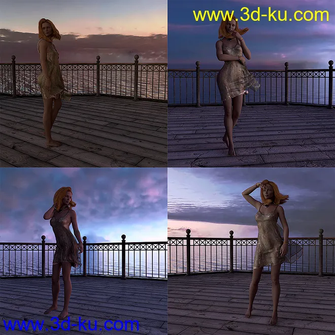 Orestes Iray HDRI Skydomes - Sunrise模型的图片10