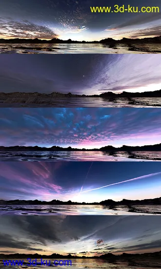 3D打印模型Orestes Iray HDRI Skydomes - Sunrise的图片