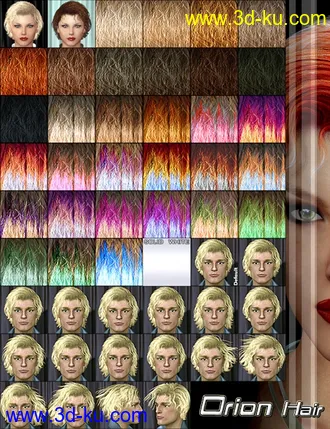 3D打印模型Orion Hair的图片