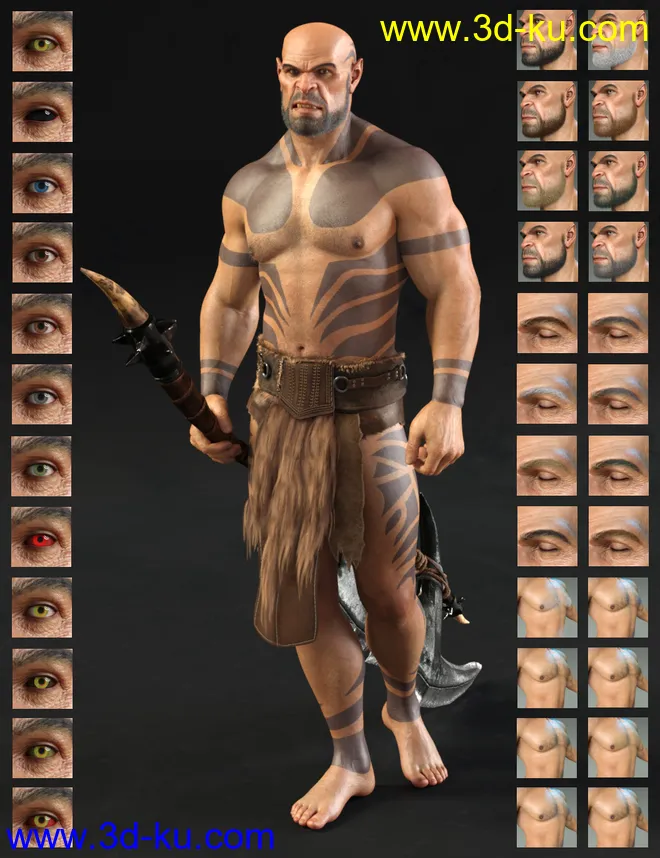 Orken HD for Genesis 8 Male模型的图片5