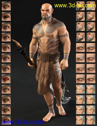 3D打印模型Orken HD for Genesis 8 Male的图片