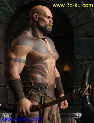 3D打印模型Orken HD for Genesis 8 Male的图片