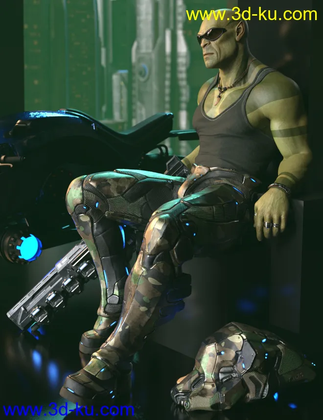 Orken HD for Genesis 8 Male模型的图片16