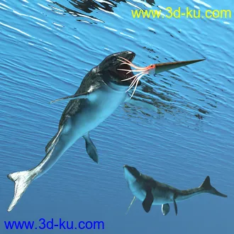 3D打印模型Oso Mosasaur for Daz Dragon 3的图片