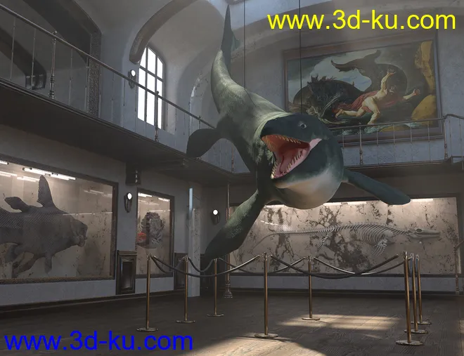 Oso Mosasaur for Daz Dragon 3模型的图片3