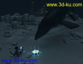 3D打印模型Oso Mosasaur for Daz Dragon 3的图片