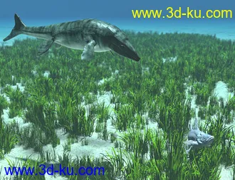 3D打印模型Oso Mosasaur for Daz Dragon 3的图片