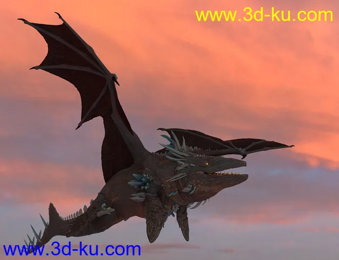 Oso Mosasaur for Daz Dragon 3模型的图片9