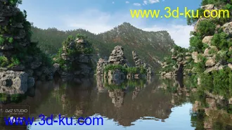 3D打印模型Overgrown Peaks的图片