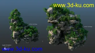 3D打印模型Overgrown Peaks的图片