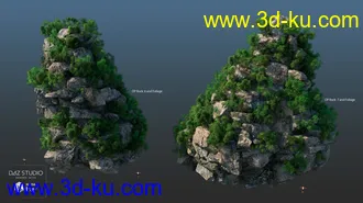 3D打印模型Overgrown Peaks的图片
