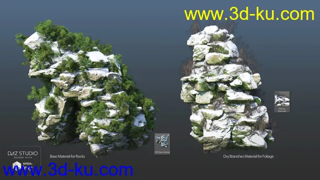 Overgrown Peaks Materials模型的图片3