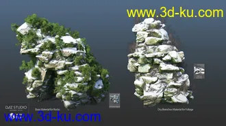 3D打印模型Overgrown Peaks Materials的图片