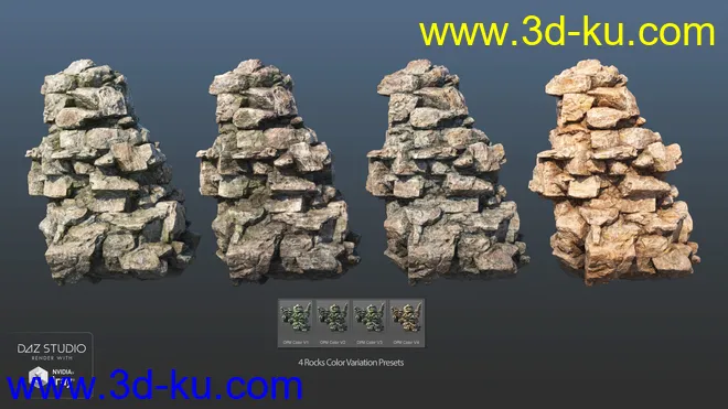 Overgrown Peaks Materials模型的图片4