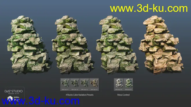 Overgrown Peaks Materials模型的图片5