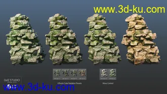 3D打印模型Overgrown Peaks Materials的图片