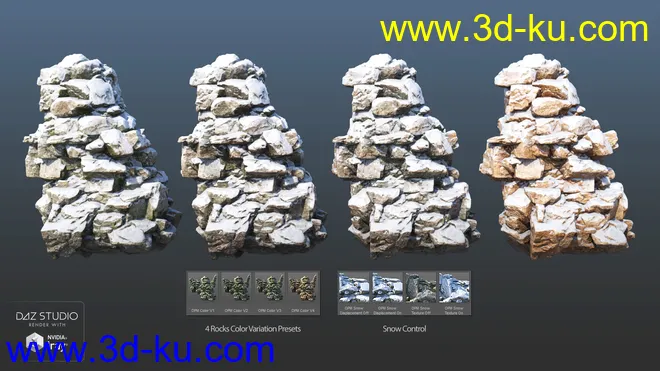 Overgrown Peaks Materials模型的图片6