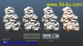 3D打印模型Overgrown Peaks Materials的图片