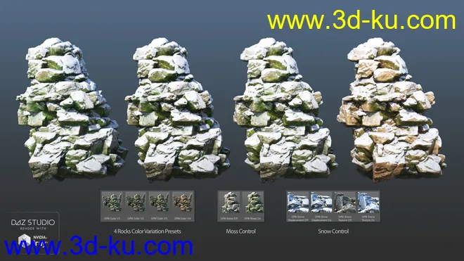 Overgrown Peaks Materials模型的图片7