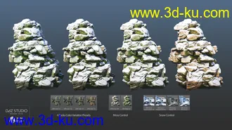 3D打印模型Overgrown Peaks Materials的图片