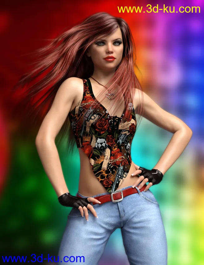 P3D Paige HD for Genesis 8 Female模型的图片6