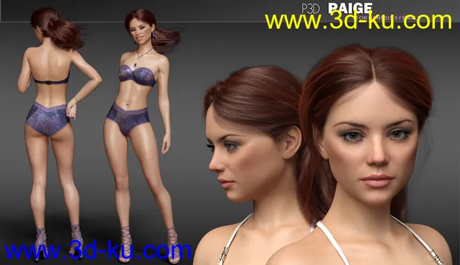 P3D Paige HD for Genesis 8 Female模型的图片10