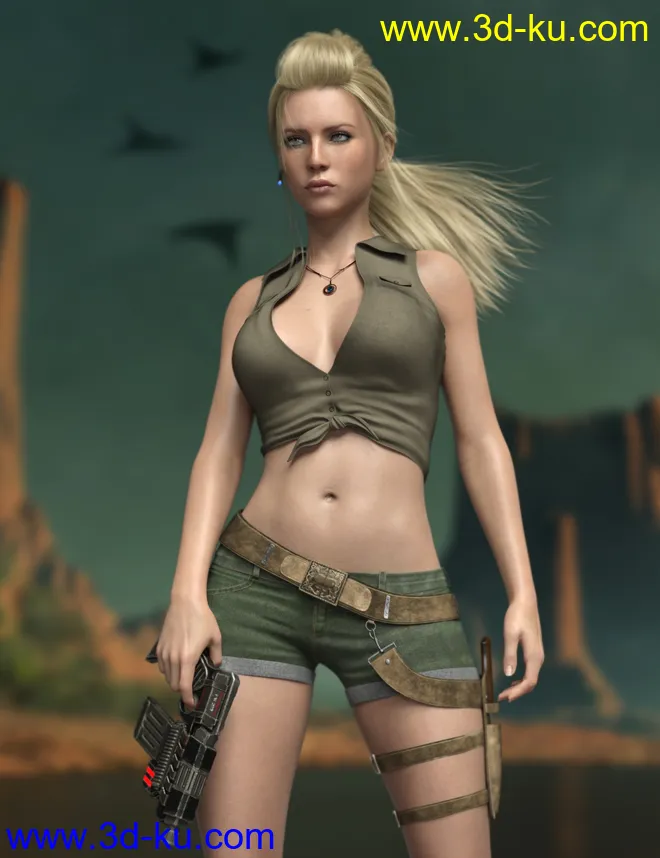 P3D Sigrid HD for Genesis 8 Female模型的图片8