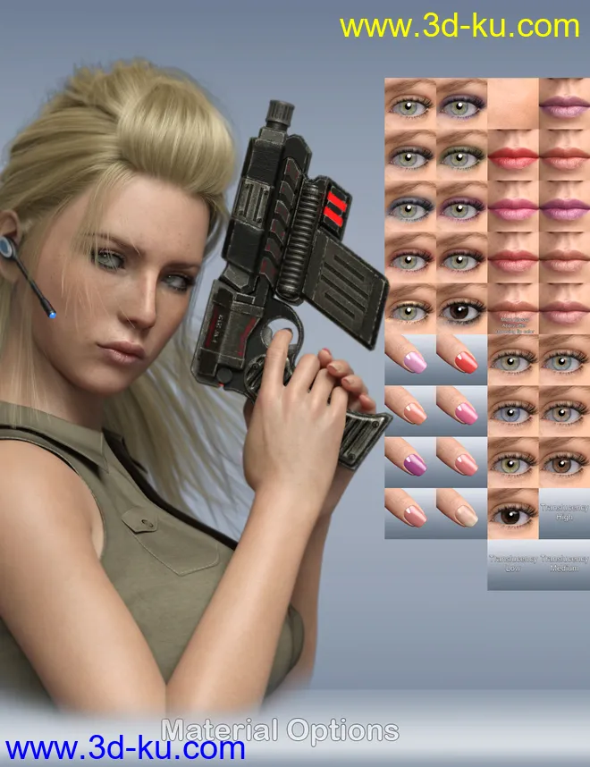 P3D Sigrid HD for Genesis 8 Female模型的图片10