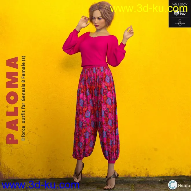 Paloma Outfit G8F模型的图片1