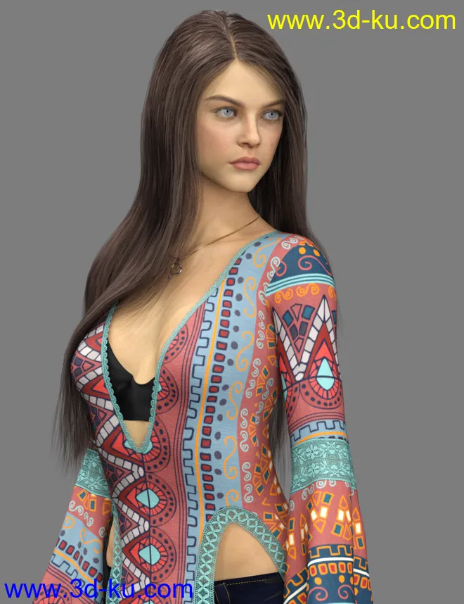 Pandora HD for Genesis 8.1 Female模型的图片2