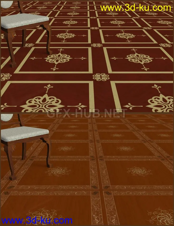 Parquet Floors Shader Presets for DAZ Studio模型的图片1