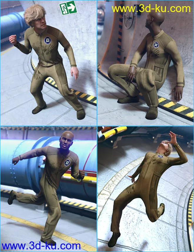Particle Accelerator Crisis Poses for Genesis 8 Male模型的图片4